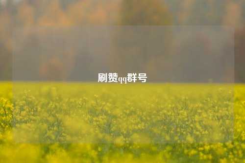 刷赞qq群号