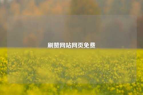 刷赞网站网页免费